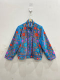 Azure Bloom Velvet Jacket